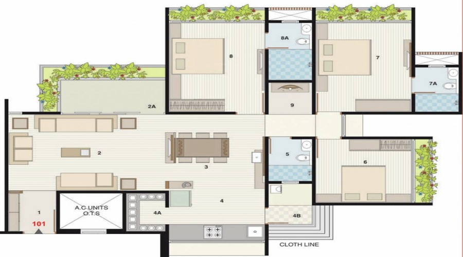 Binori Solitaire Floor Plan