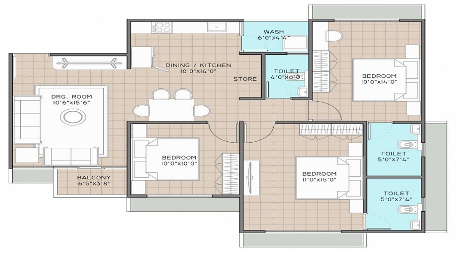 Sun Crest Floor Plan