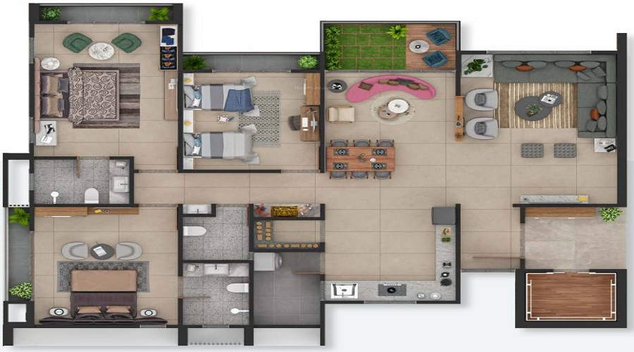 Trinetra Celestia Floor Plan