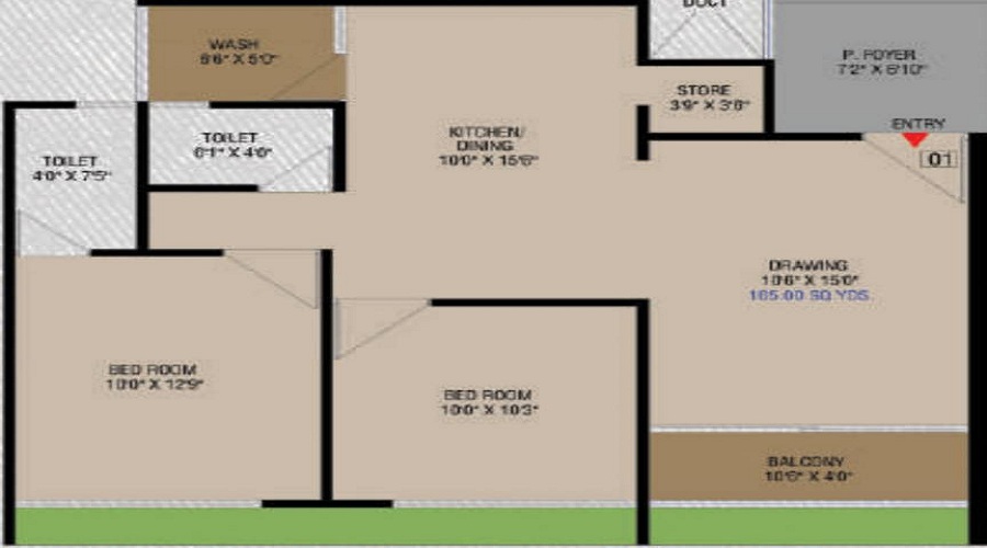 Aditya Meridian Skyiew Floor Plan