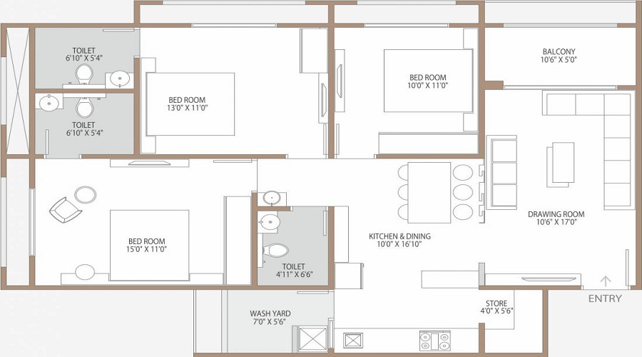 Shanti Shantideep 3 Floor Plan