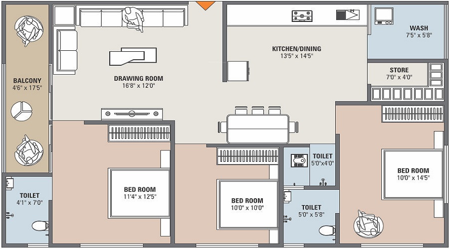 Hi Tech Siddhashila Floor Plan