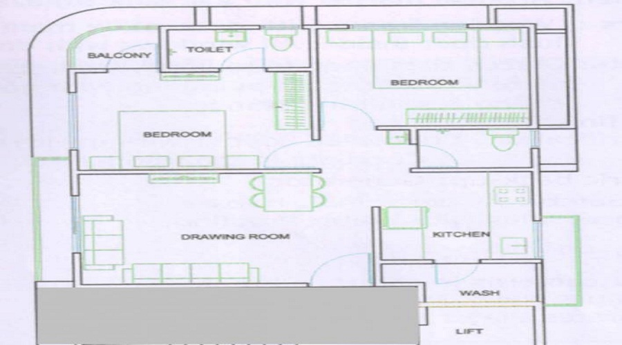 Dev Pragati Residency Floor Plan