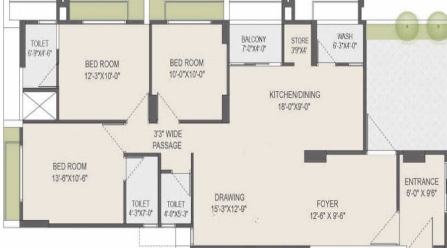 Raj Hir Asha Sky Floor Plan