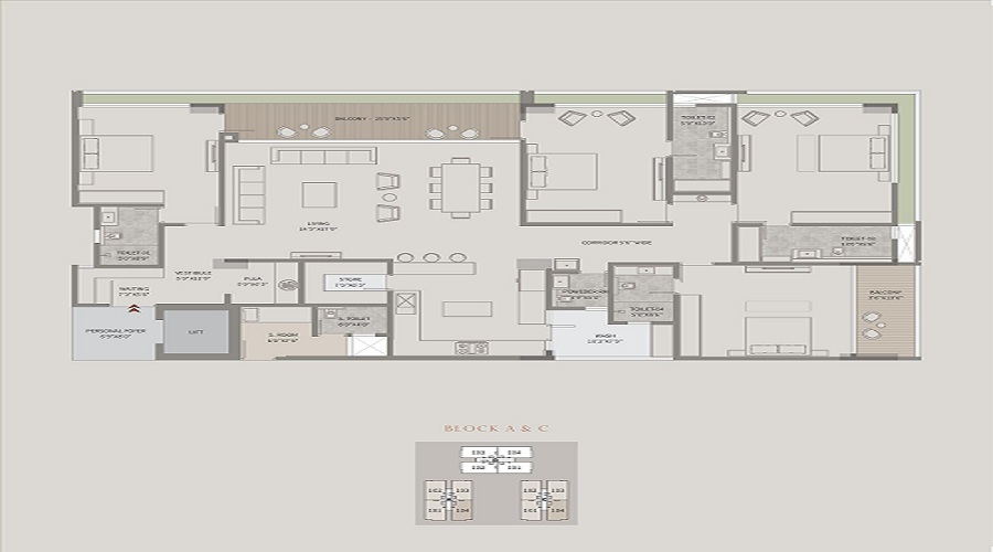 Shivalik The Crown Floor Plan
