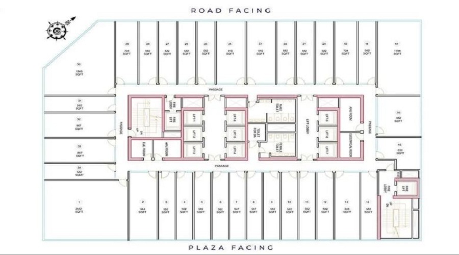 Bhutani Cyberthum Floor Plan