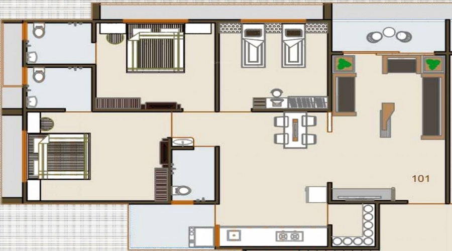 Anay Paras Residency Floor Plan