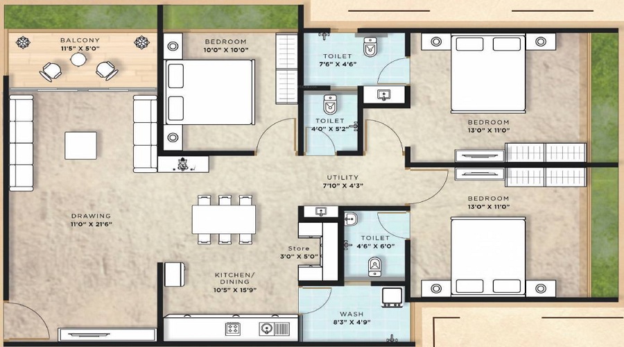 Inoxe Casa Amplio Floor Plan