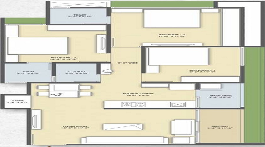 Shree Umiya Tatvam Pride Floor Plan