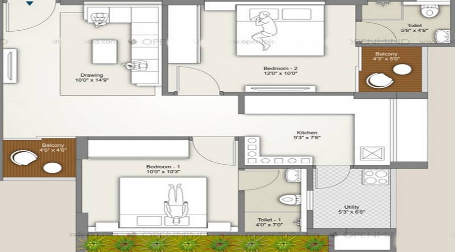 Bluvian Vraj Vatika II Floor Plan