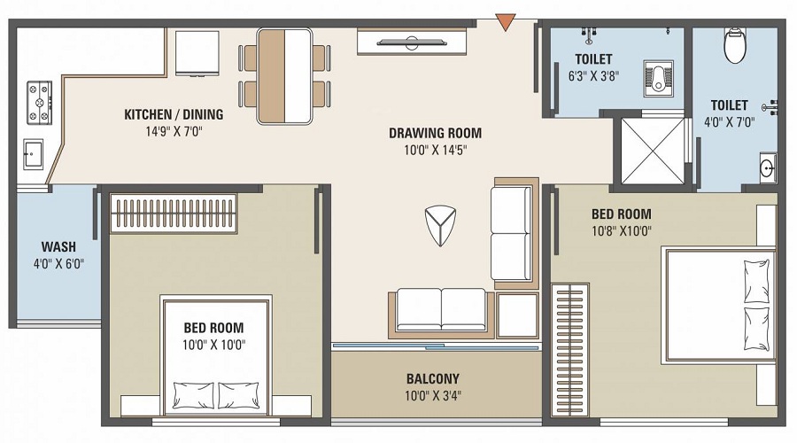 Rudra Copper Stone Sky Floor Plan