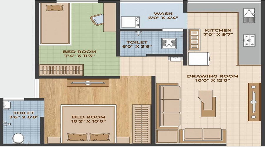 Swayam Shreemad Glory Floor Plan