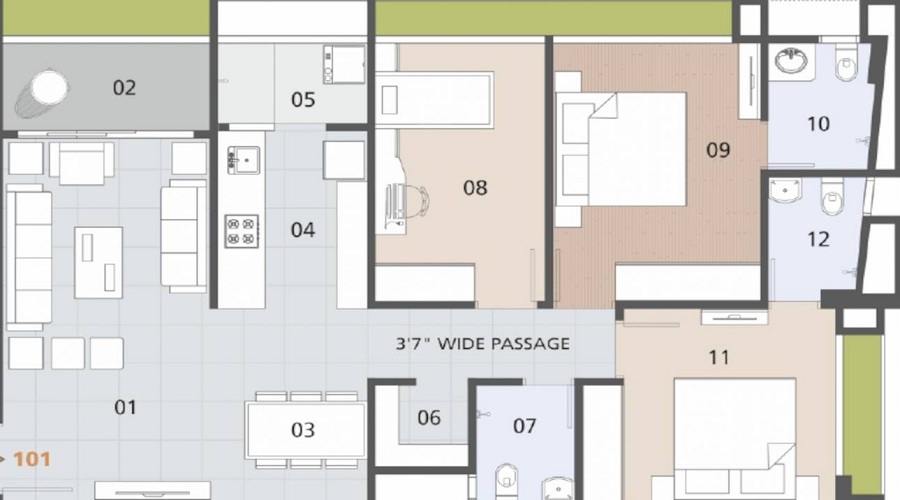 Solace Rajharsh Enclave Floor Plan