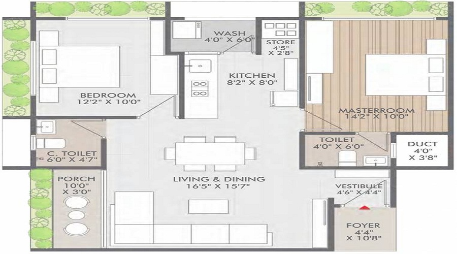 Sat Shree Vasundhara Royal 2 Floor Plan