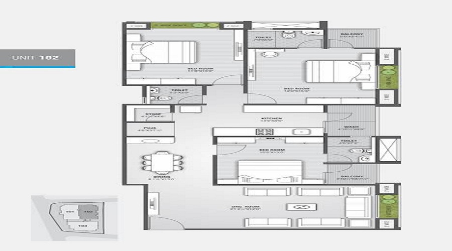 Gautam Shantikrupa Residency Floor Plan