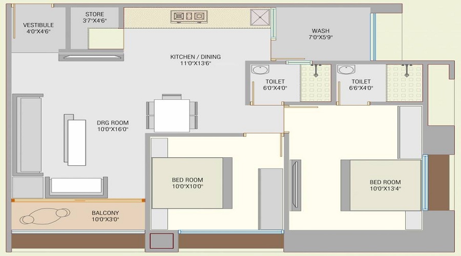 Lotus Skyway Elegance Floor Plan
