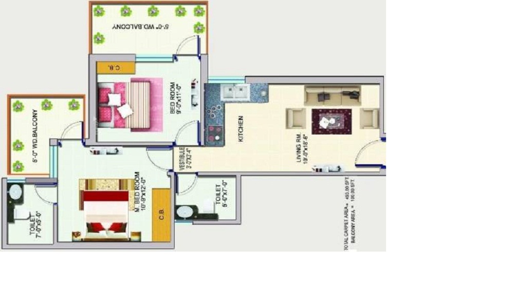 Auric Happy Homes Floor Plan