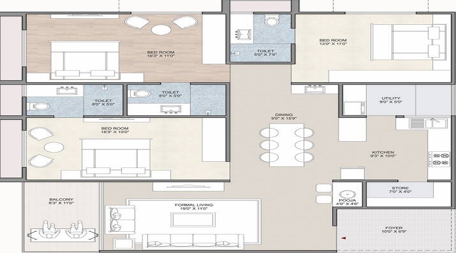 Deep Indraprasth Shivanta Floor Plan