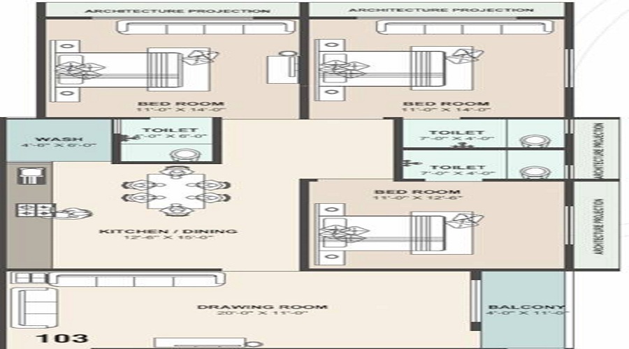 Iqra Dar E Salam Residency Floor Plan