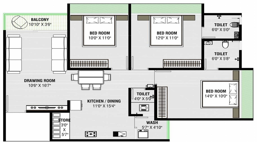 Shilp Sanskar Enclave Floor Plan