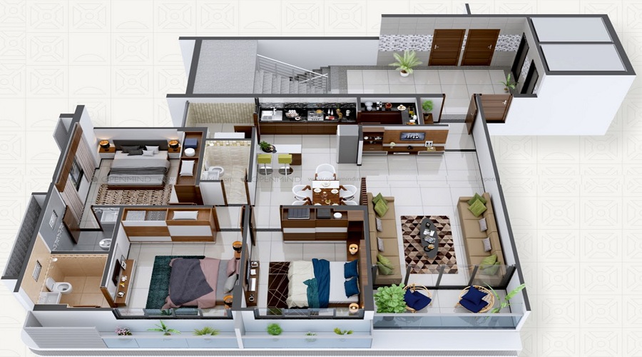 Rajvi Exotica Floor Plan
