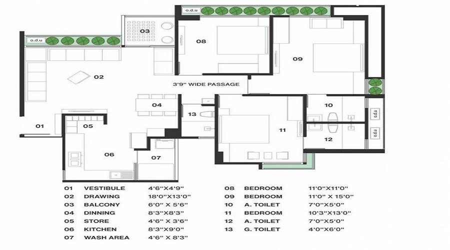 Shayona Sarvopari Floor Plan