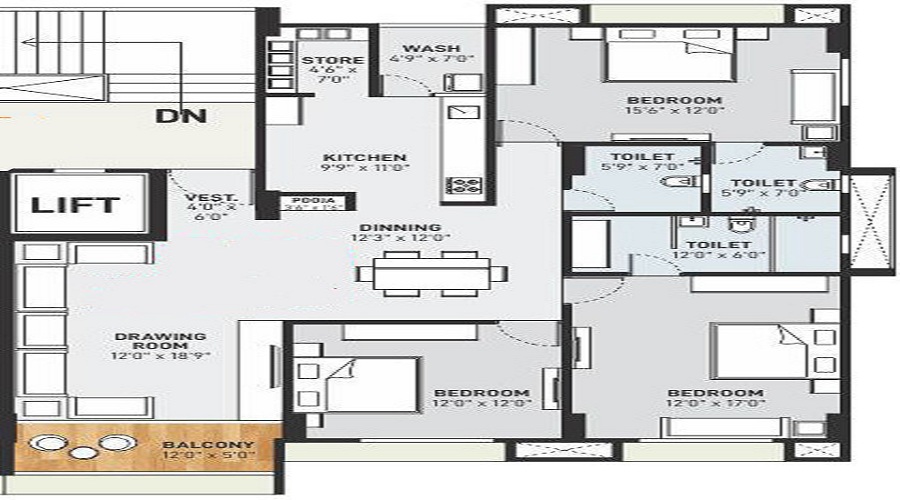 Maruti Siddhivinayak Signature Floor Plan