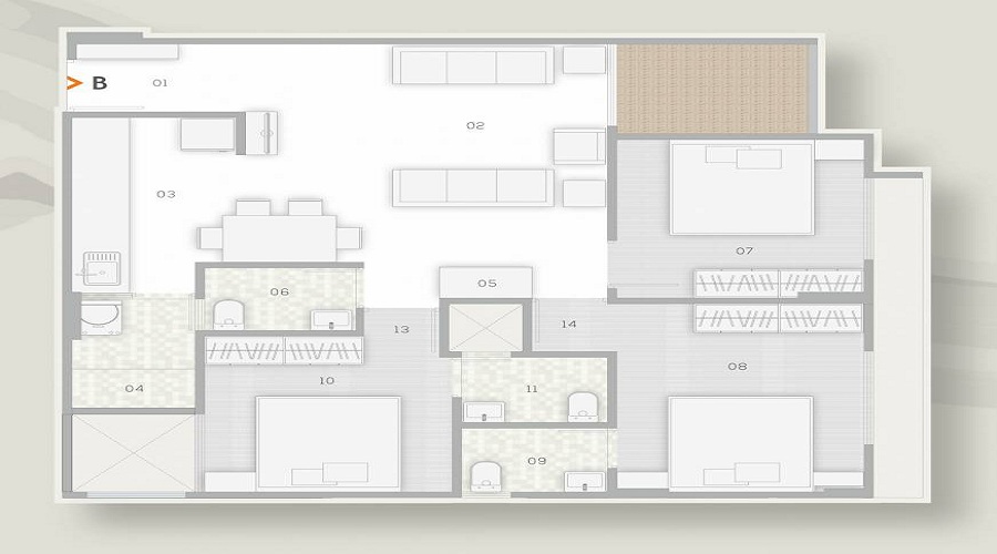 Vasupujya Shri Hraday Appartments Floor Plan