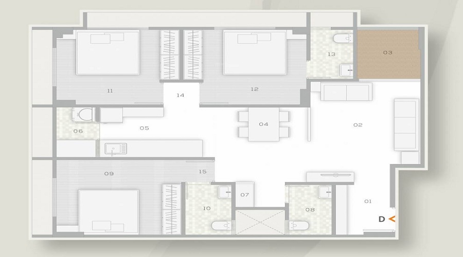 Vasupujya Shri Hraday Appartments Floor Plan