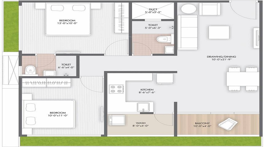 Sun Pushkar Luxuria Floor Plan
