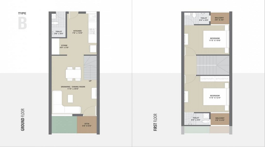 Riviera Green Homes Bunglows Floor Plan