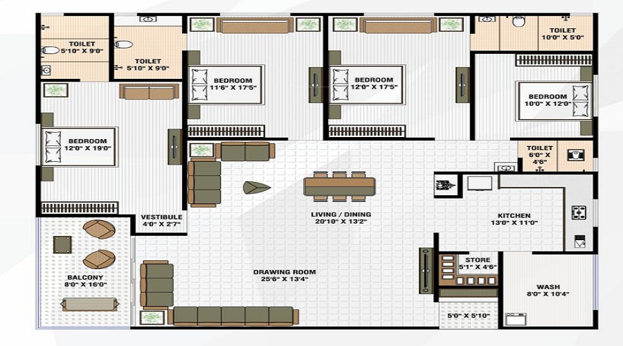 Manisha Merriott Paradise Floor Plan