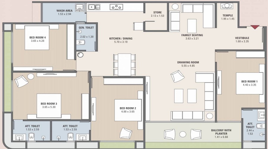 Panthi The Rhythm Heights Floor Plan