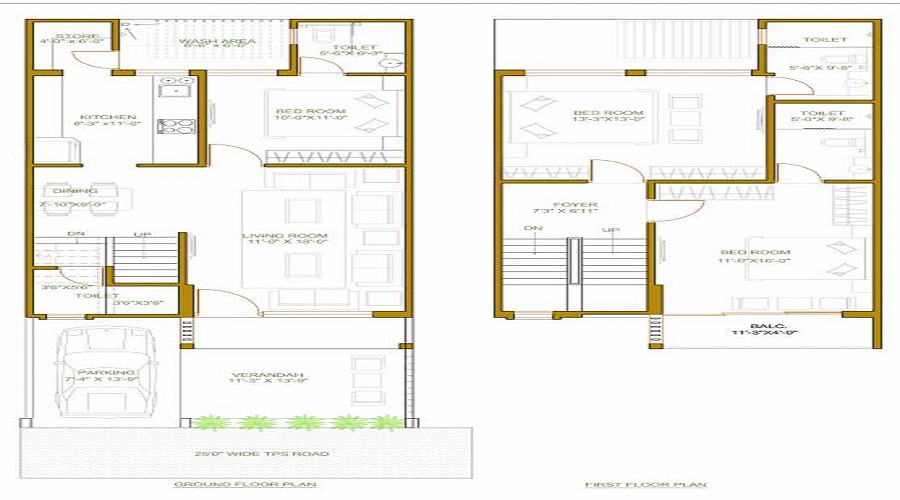 Aavas Aangan Bunglows Floor Plan