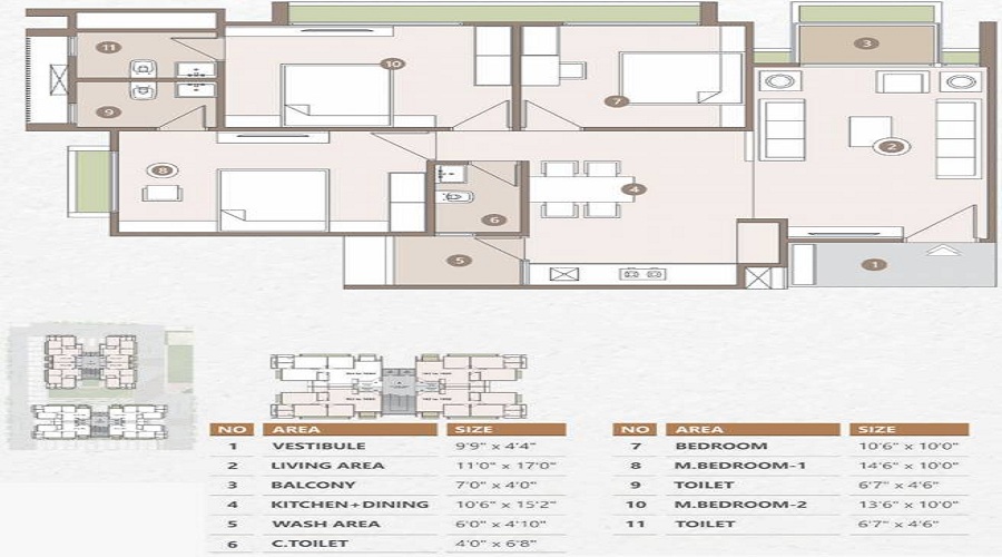Savya Skyz 2 Floor Plan