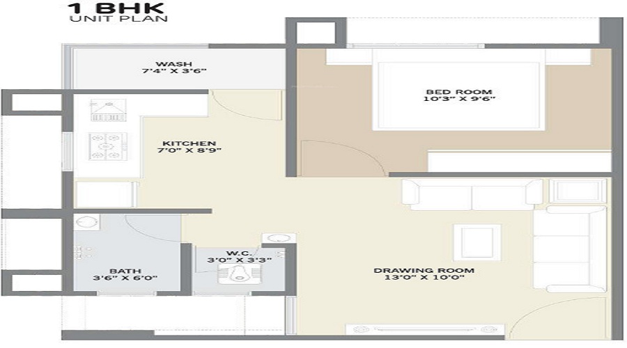 Meghaninagar Ganesh Lotus Floor Plan