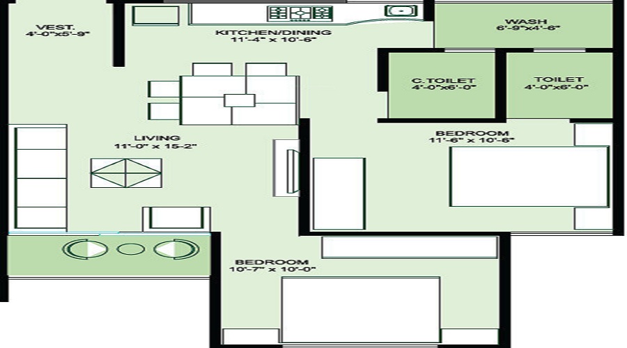 Shanti Lotus Heights Floor Plan