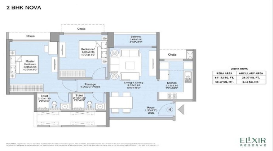L&T Elixir Reserve Floor Plan