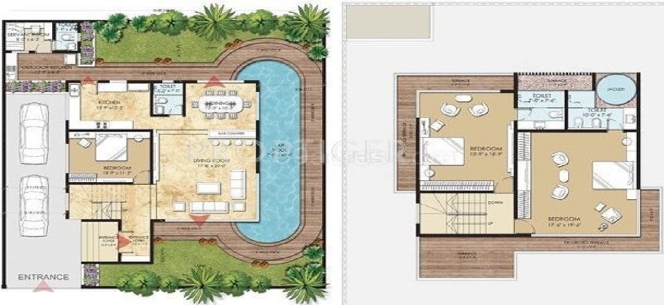 Paradise Sai World Retreat Villas Floor Plan