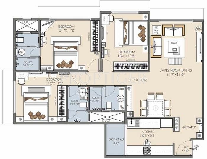 L&T Veridian At Emerald Isle Floor Plan