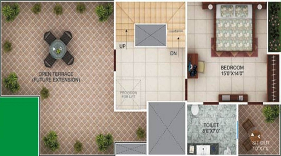 Skydot Meadows Villa Floor Plan