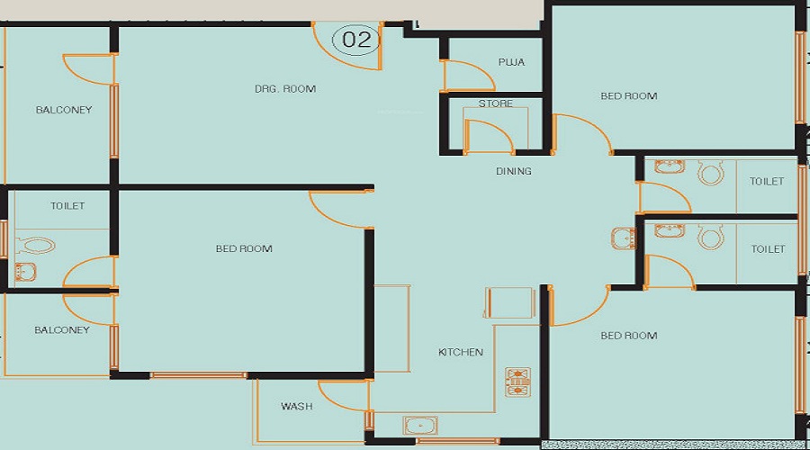 Rudra Ananta Abode And Ananta Space Floor Plan