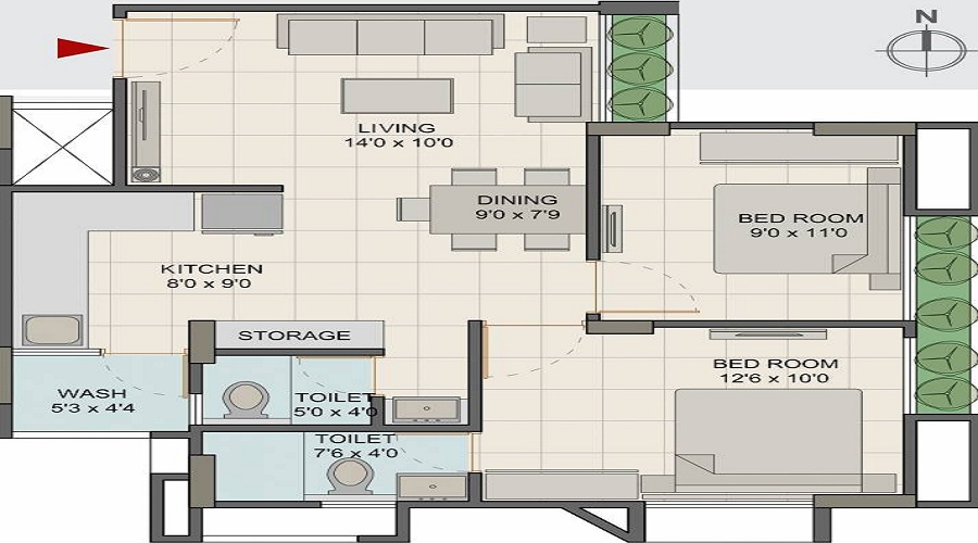 Associated Vandanam Floor Plan