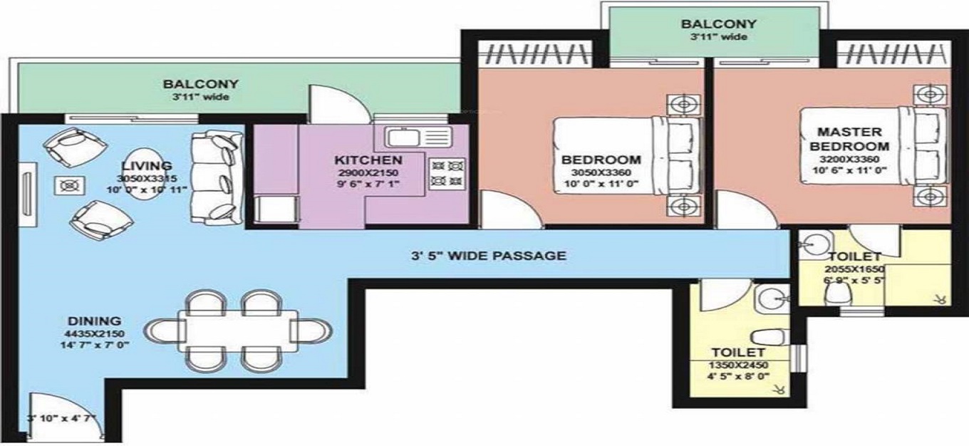 DLF Capital Greens Phase II Floor Plan