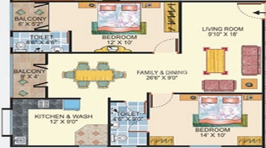 Morya Gardens Floor Plan