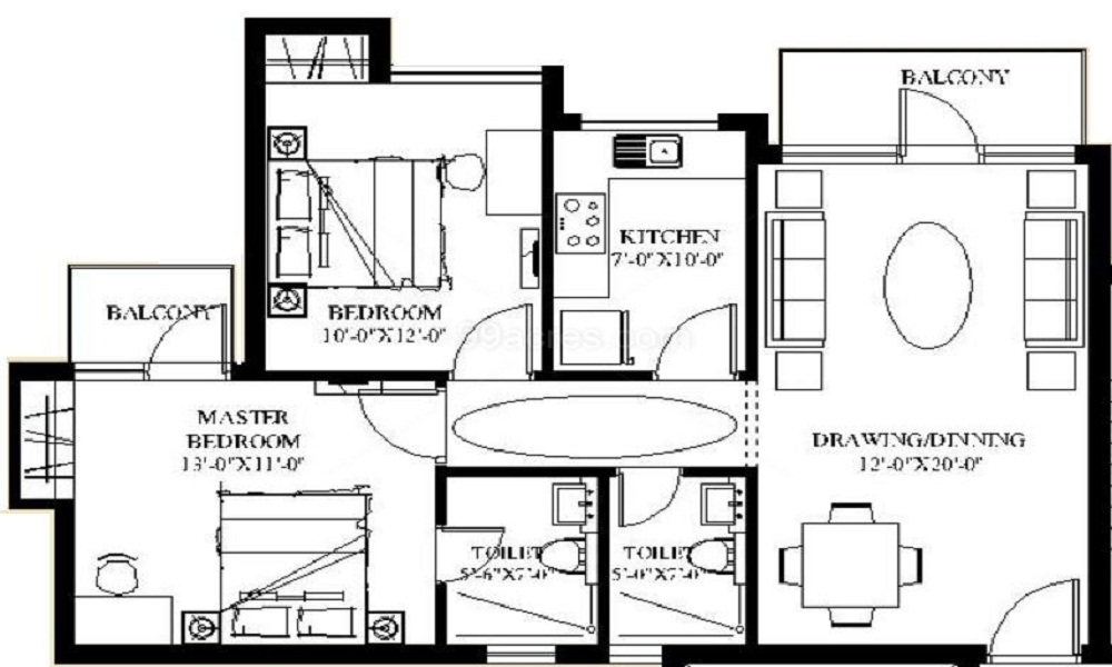 Uppal Metro Park Floor Plan
