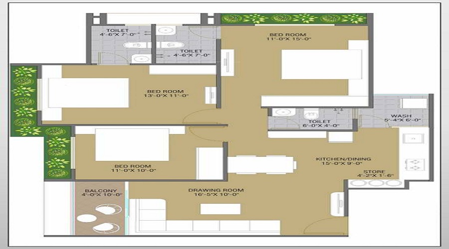 Aaryan Anmol Floor Plan