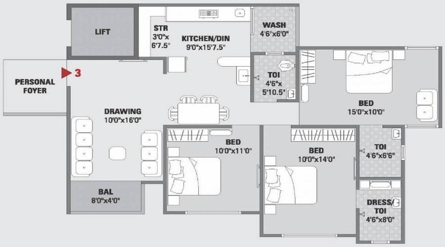 Ashapura Samanvay Scintilla Floor Plan