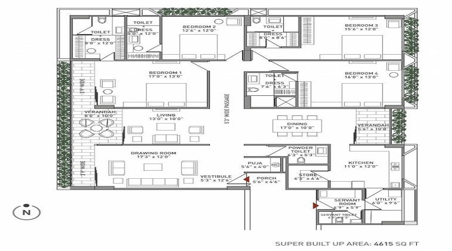 Dwarkesh Avant Floor Plan