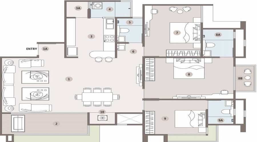 Sadhna Skywalk Luxuria Floor Plan